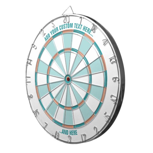 Dartboard mit benutzerdefiniertem Text Dartscheibe (Vorderseite rechts)
