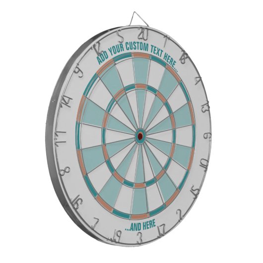 Dartboard mit benutzerdefiniertem Text Dartscheibe (Vorderseite Links)