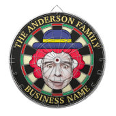 Dartboard mit benutzerdefiniertem Text und Foto Dartscheibe (vorne)