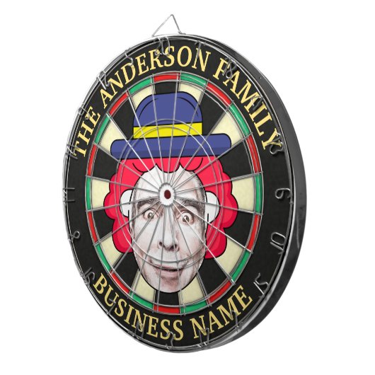 Dartboard mit benutzerdefiniertem Text und Foto Dartscheibe (Vorderseite rechts)