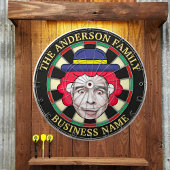 Dartboard mit benutzerdefiniertem Text und Foto Dartscheibe