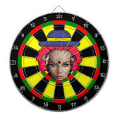 Dartboard mit benutzerdefiniertem Text und Foto Dartscheibe (vorne)