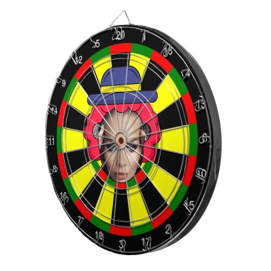 Dartboard mit benutzerdefiniertem Text und Foto Dartscheibe (Vorderseite rechts)