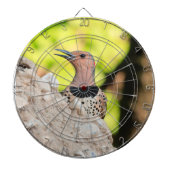 Dartboard mit Bild eines Nordflickers Dartscheibe (vorne)