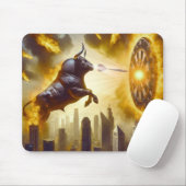 Dartboard mit Bulle - Explosion -  Dartkunst Mousepad (Mit Mouse)