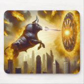 Dartboard mit Bulle - Explosion -  Dartkunst Mousepad (Vorne)
