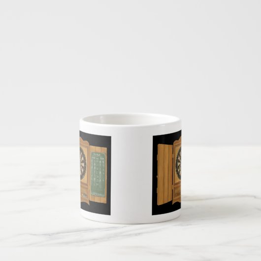 Dartboard mit Cricket-Bewertung Espressotasse (Vorderseite)