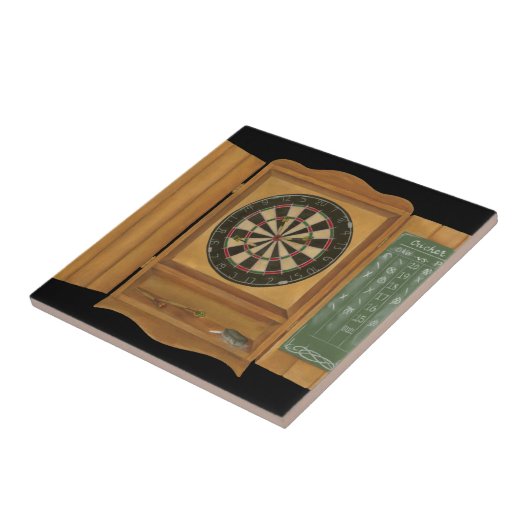 Dartboard mit Cricket-Bewertung Fliese (Seite)