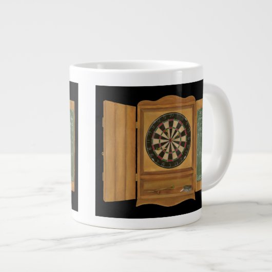 Dartboard mit Cricket-Bewertung Jumbo-Tasse (Vorderseite Rechts)