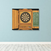 Dartboard mit Cricket-Bewertung Leinwanddruck (Insitu (Holzboden))