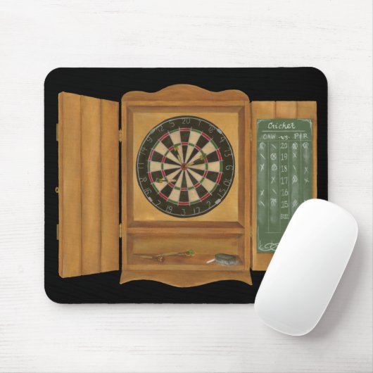 Dartboard mit Cricket-Bewertung Mousepad (Mit Mouse)