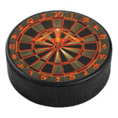 Dartboard mit Darts in die 180 Dartkunst Eishockey Puck (3/4)