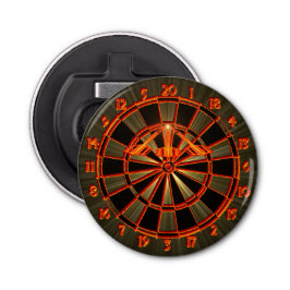 Dartboard mit Darts in die 180 Dartkunst Flaschenöffner