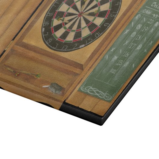 Dartboard mit dem Kricket-Zählen Schneidebrett (Ecke)