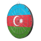 Dartboard mit der Flagge Aserbaidschans Dartscheibe (Vorderseite rechts)