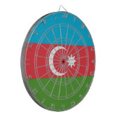 Dartboard mit der Flagge Aserbaidschans Dartscheibe (Vorderseite Links)