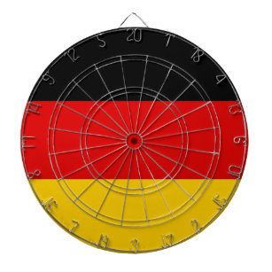 Dartboard mit der Flagge Deutschlands Dartscheibe