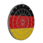 Dartboard mit der Flagge Deutschlands Dartscheibe (Vorderseite Links)