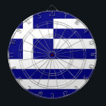 Dartboard mit der Flagge Griechenlands Dartscheibe<br><div class="desc">Fügen Sie Ihrem Spielzimmer eine Touch griechischen Stolzes mit unserem exklusiven Dartboard mit der griechischen Flagge hinzu! Dieses mit viel Liebe zum Detail entworfene Dartboard ist mehr als nur ein funktionaler Gegenstand, es ist ein Fest des reichen griechischen Erbes und der kulturellen Identität. Das lebendige Design zeigt die ikonische griechische...</div>