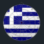 Dartboard mit der Flagge Griechenlands Dartscheibe<br><div class="desc">Fügen Sie Ihrem Spielzimmer eine Touch griechischen Stolzes mit unserem exklusiven Dartboard mit der griechischen Flagge hinzu! Dieses mit viel Liebe zum Detail entworfene Dartboard ist mehr als nur ein funktionaler Gegenstand, es ist ein Fest des reichen griechischen Erbes und der kulturellen Identität. Das lebendige Design zeigt die ikonische griechische...</div>