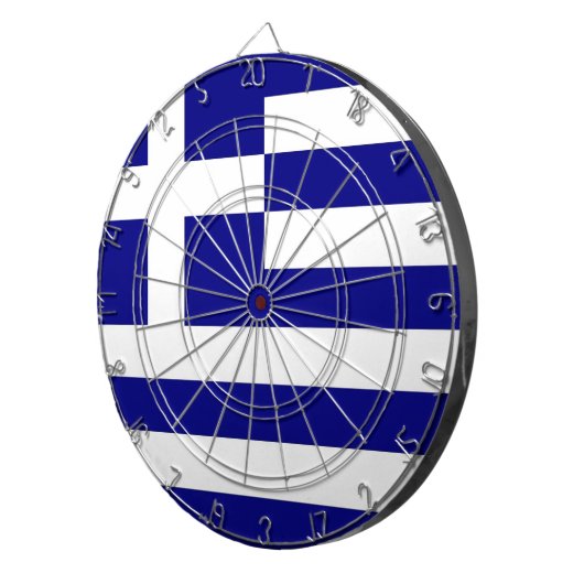 Dartboard mit der Flagge Griechenlands Dartscheibe (Vorderseite rechts)