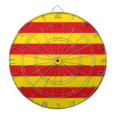 Dartboard mit der Flagge Kataloniens, Spanien Dartscheibe (vorne)