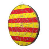 Dartboard mit der Flagge Kataloniens, Spanien Dartscheibe (Vorderseite rechts)