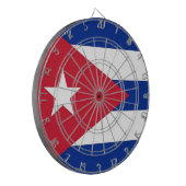 Dartboard mit der Flagge Kubas Dartscheibe (Vorderseite Links)
