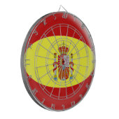Dartboard mit der Flagge mit 6 Pfeile Dartscheibe (Vorderseite Links)