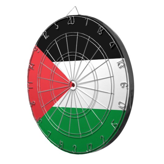 Dartboard mit der Flagge Palästinas Dartscheibe (Vorderseite rechts)