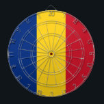 Dartboard mit der Flagge Rumäniens Dartscheibe<br><div class="desc">Fügen Sie Ihrem Spielzimmer eine Touch rumänischen Stolzes mit unserem exklusiven Dartboard mit rumänischer Flagge hinzu! Dieses mit viel Liebe zum Detail gestaltete Dartboard ist mehr als nur ein Gaming-Accessoire; es ist eine Feier des rumänischen Kulturerbes und des kulturellen Stolzes. Das lebendige Design zeigt die berühmte rumänische Flagge, was dieses...</div>