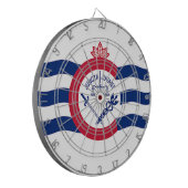 Dartboard mit Flag Cincinnati City, USA Dartscheibe (Vorderseite Links)