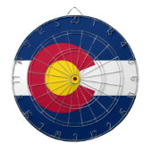 Dartboard mit Flag Colorado, USA Dartscheibe (vorne)