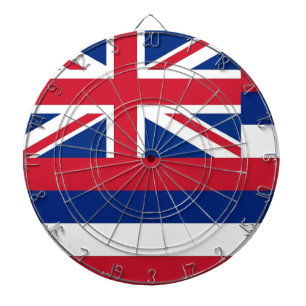 Dartboard mit Flag Hawaii, USA Dartscheibe