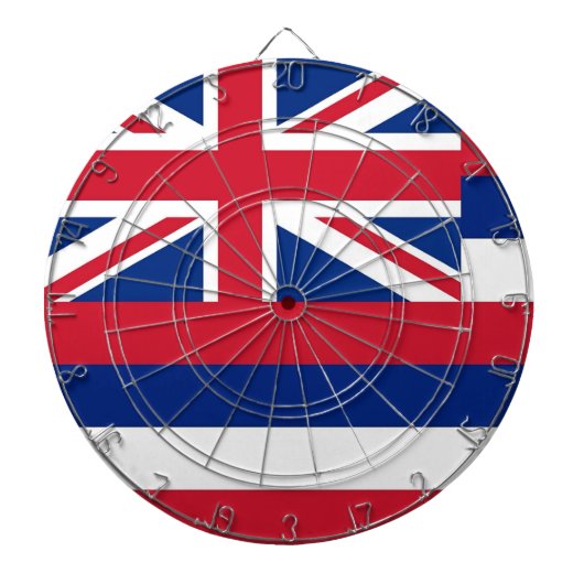 Dartboard mit Flag Hawaii, USA Dartscheibe (vorne)