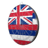 Dartboard mit Flag Hawaii, USA Dartscheibe (Vorderseite rechts)