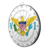 Dartboard mit Flag Jungfrau Islands, USA Dartscheibe (Vorderseite rechts)