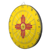 Dartboard mit Flag New Mexico, USA Dartscheibe (Vorderseite rechts)