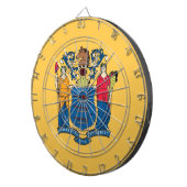 Dartboard mit Flag of New Jersey, USA Dartscheibe (Vorderseite rechts)