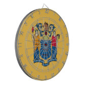 Dartboard mit Flag of New Jersey, USA Dartscheibe (Vorderseite Links)
