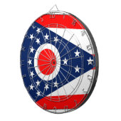 Dartboard mit Flag Ohio, USA Dartscheibe (Vorderseite rechts)