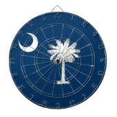 Dartboard mit Flag South Carolina, USA Dartscheibe (vorne)