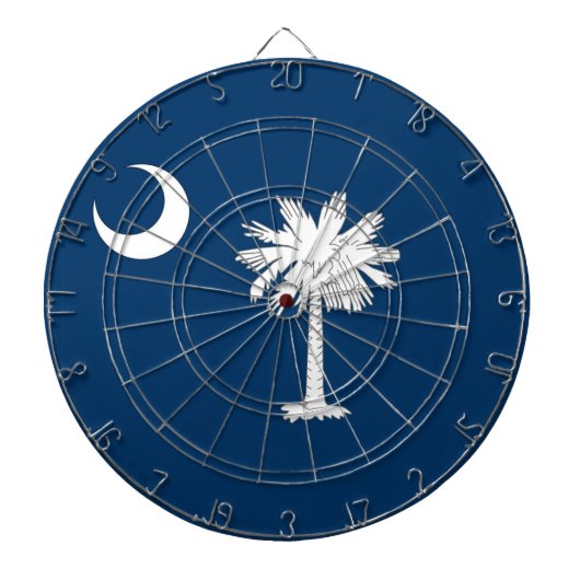 Dartboard mit Flag South Carolina, USA Dartscheibe (vorne)