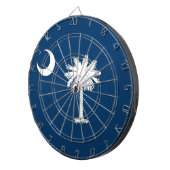 Dartboard mit Flag South Carolina, USA Dartscheibe (Vorderseite rechts)