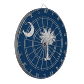 Dartboard mit Flag South Carolina, USA Dartscheibe (Vorderseite Links)