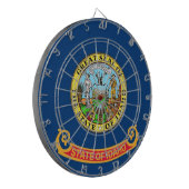 Dartboard mit Flag von Idaho, USA Dartscheibe (Vorderseite Links)