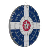 Dartboard mit Flag von Indianapolis City, USA Dartscheibe (Vorderseite Links)
