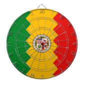 Dartboard mit Flag von Los Angeles, Kalifornien Dartscheibe (vorne)