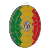 Dartboard mit Flag von Los Angeles, Kalifornien Dartscheibe (Vorderseite Links)