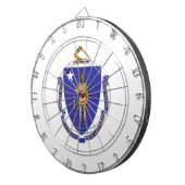 Dartboard mit Flag von Massachusetts, USA Dartscheibe (Vorderseite rechts)